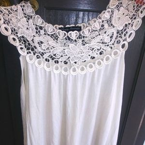 White lace top